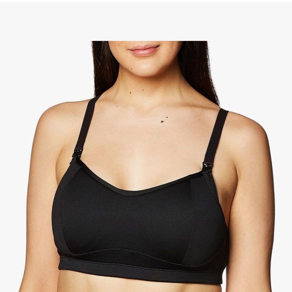 Playtex women’s black nursing spots bra with racerback size S